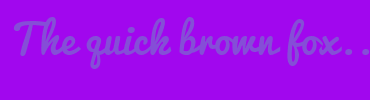 Image with Font Color 854ED7 and Background Color A107EE